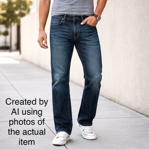 Citizens Of Humanity Sid Regular Straight Archive Jeans Men 32 Blue Cotton 32x31